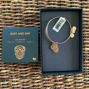 Alex and Ani Dia de los Muertos Day of the Dead Calavera Skull Copper NWT Free T